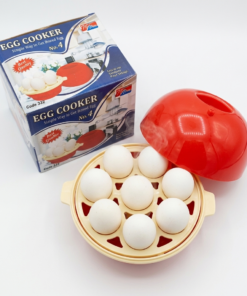 Egg Electric Egg Boiler and Vegetable Steamer – Automatic Shut-Off Rapid Cooker for Healthy Breakfast & Steamed Snacks