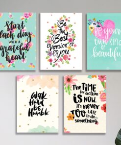 Set of 5 Premium Wall Art Photo Tiles – Modern Home Decor Sets