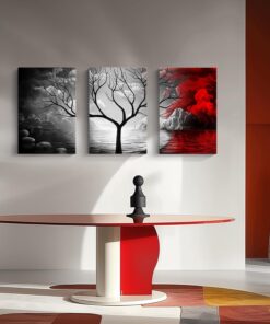 Set of 3 Premium Wall Art Photo Tiles – Modern Home Decor Sets 8x11