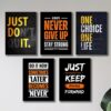 Set of 5 Premium Wall Art Photo Tiles – Modern Home Decor Sets 8x11
