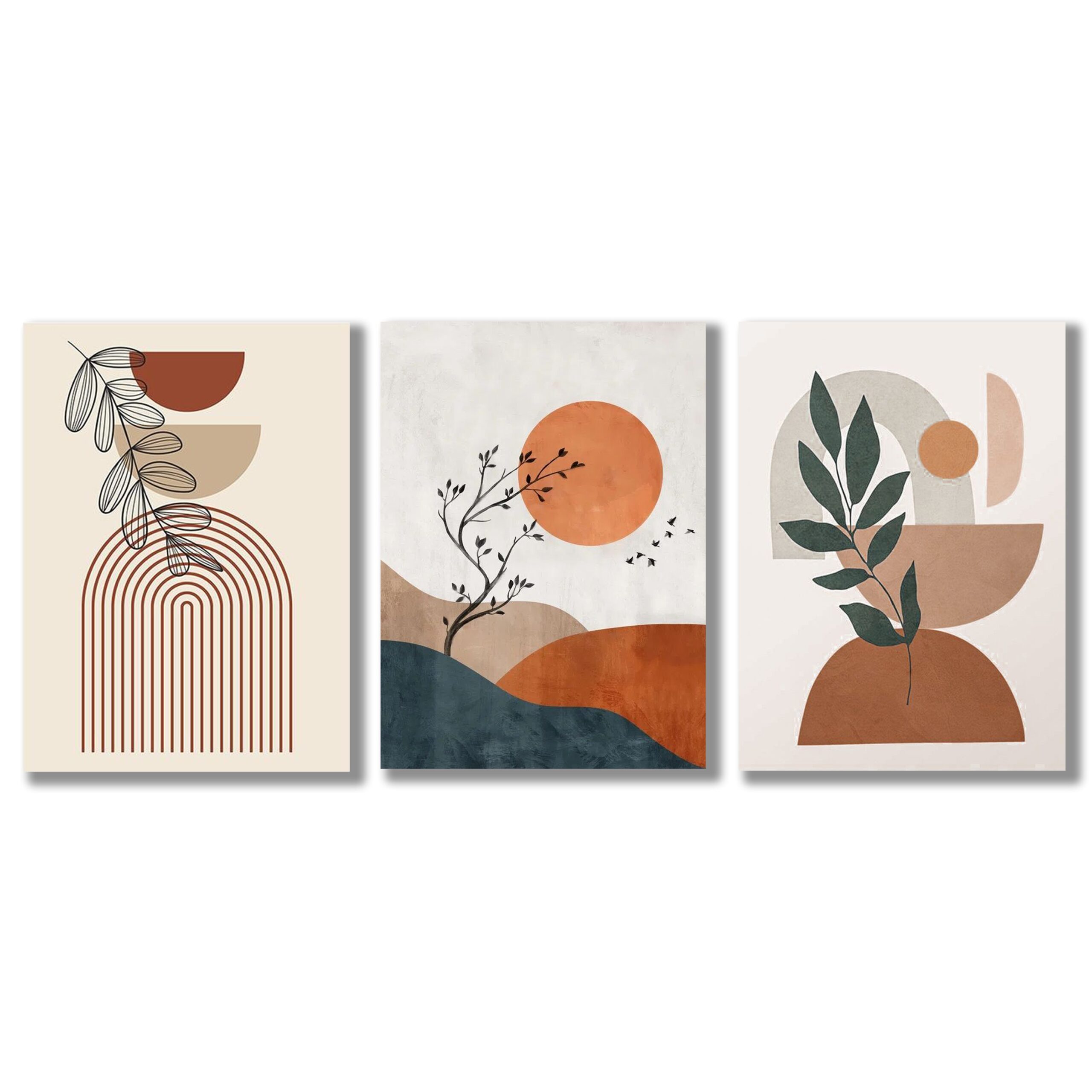 Set of 3 Premium Wall Art Photo Tiles – Modern Home Decor Sets 8x11 - Image 2