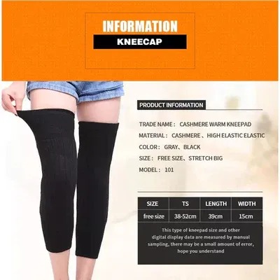 1 Pair Thermal Knee Warmers | Winter Warm Knee Protector for Men & Women | Soft