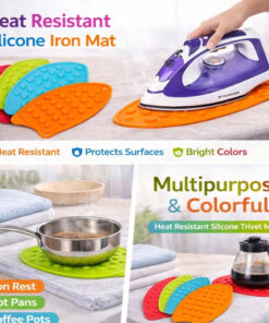 Silicon Iron Mat | Heat-Resistant Iron Pad For Flat Irons & Ironing Boards | Multipurpose Silicone Iron Mat | Home & Kitchen Item