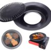Non Stick Grill BBQ 32cm / BBQ Grill Frying Pan Non-Stick Korean Traditional Cast Iron Grill Pan - Image 3