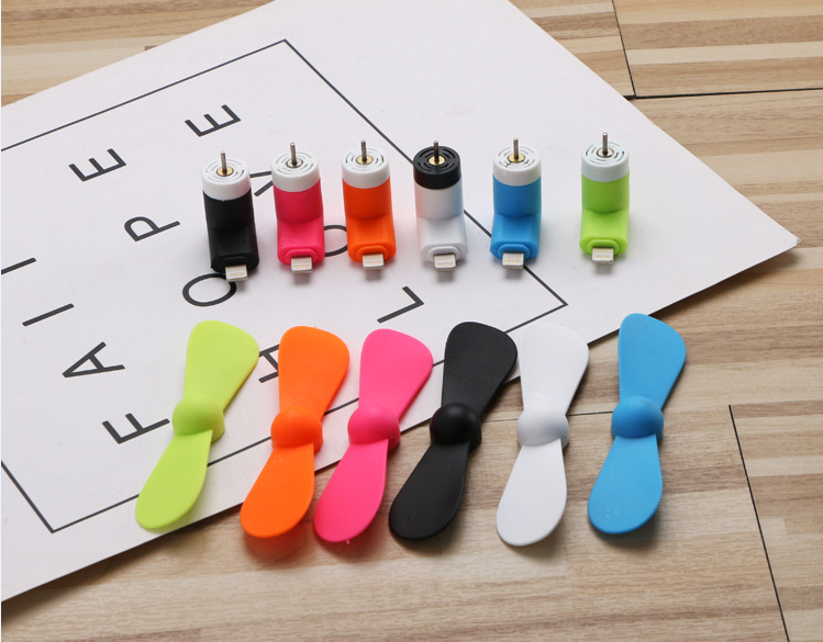 Summer Hot 2 in 1 Mini USB Fan Portable Fan for Mobile Phone Computer , Power bank Air Cooling Fan Android (random color) - Micro USB Fan - Image 3