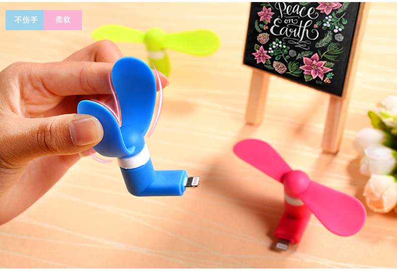 Power bank Air Cooling Fan Android (random color) - Micro USB Fan