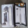 2 in 1 Electric Milk Frother Whisk Egg Beater USB Rechargeable Coffee Blender Household Milk Shaker Mixer Foamer Food Blender (random color) - Image 2