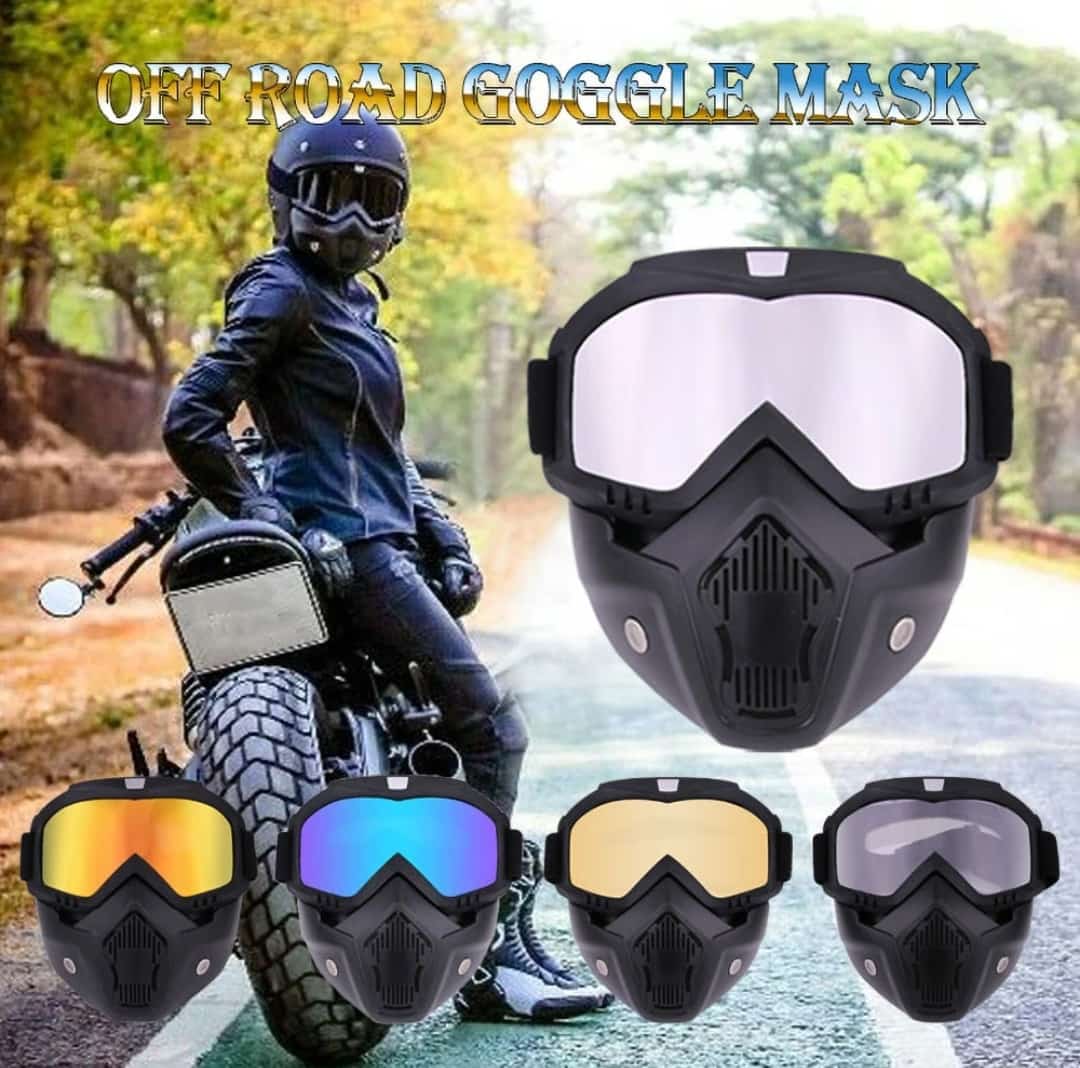 Motorcycle Protective Goggles Bike Face Mask, OFF Road Goggle Mask multicolor - Image 4