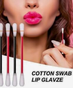 20 Pcs Long Lasting Cotton Bud Lipstick Lip Tint Multicolor