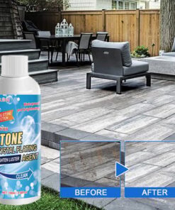 Stone Crystal Plating Cleaner Agent Stonework Polishing And Coating Agent Marble Tile Anti-Corrosion Incremental Crystal Stone Stain Remover With Box 100ml