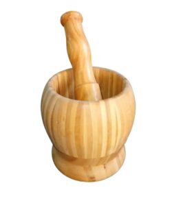 01 Set Wooden Pestle and Mortar For Crushing | Woden chattu watta for Grinding Nuts Dates and other Ingredients