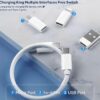 ( 5 in 1 ) Data Cable Set All Solutions in One | Data Cable Set 60w Fast Charging - Random Color - Image 4