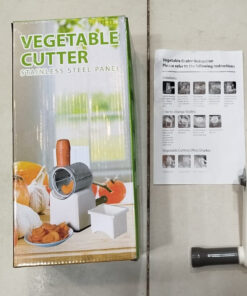 Vegetable Cutter Stainless Steel | Manual Vegetable Cutter Slicer & Grater | Multi-Functional Kitchen Gadget ( Random Color )