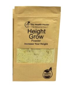 The Health Healer Height Grow Powder - 100% Natural Height Increase Supplement- 50G
