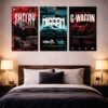 Set of 3 Premium Wall Art Photo Tiles – Modern Home Decor Sets 8x11 - Image 2