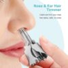 Mini Portable Stainless Steel Nose Hair Trimmer – Manual Safe Grooming Tool for Men & Women - Image 2