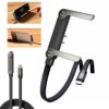 240W 2-in-1 USB-C to C Fast Charging Cable With Foldable Bracket | Type-C to Type-C Data Cable & Desktop Holder - Image 2