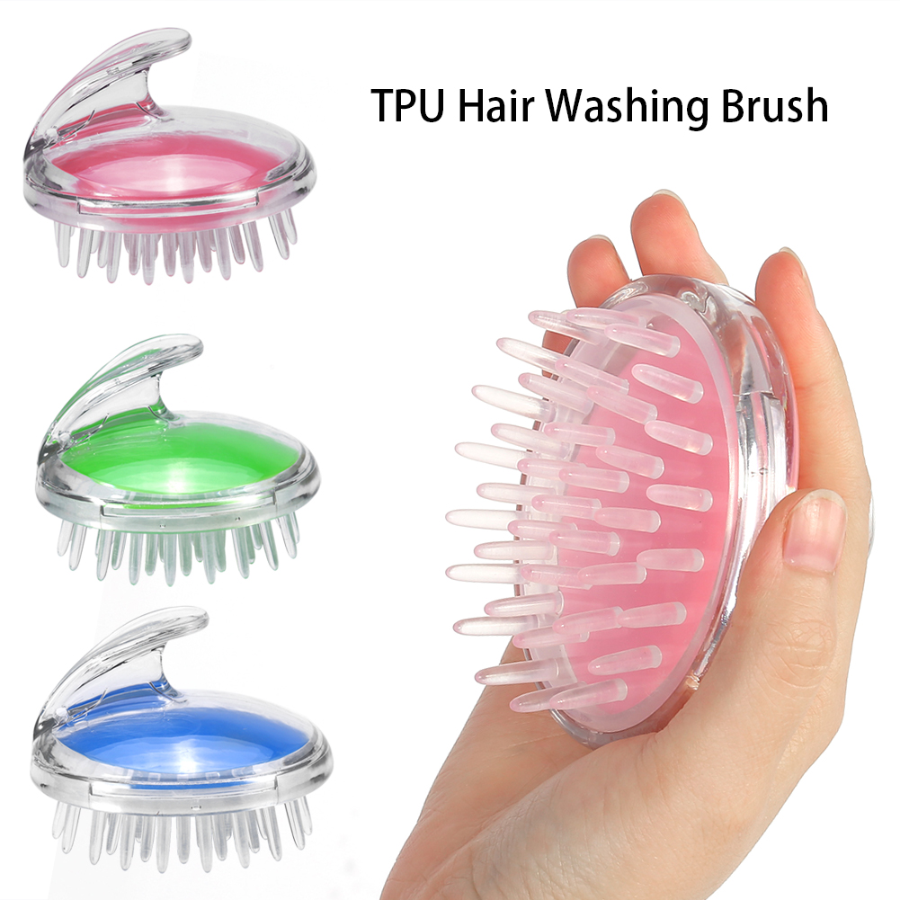 Hair Wash Brush & Scalp Massage Comb – Anti-Dandruff Silicone Shampoo Brush | Deep Scalp Cleanser