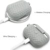 Silicone Breathable Braided Case Cover – Soft TPU Protective Charging Case (Random Color) - Image 2