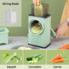 4 in 1 Multi-Function Vegetable Cutter & Slicer with Stainless Steel Blades – Manual Vegetable Chopper - Image 3