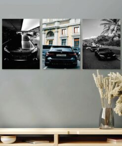 Set of 3 Premium Wall Art Photo Tiles – Modern Home Decor Sets 8x11