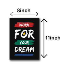 Pack of 6 Motivational sticky wooden frames for wall decore / sticky phototiles