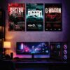 Set of 3 Premium Wall Art Photo Tiles – Modern Home Decor Sets 8x11