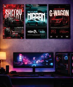 Set of 3 Premium Wall Art Photo Tiles – Modern Home Decor Sets 8x11