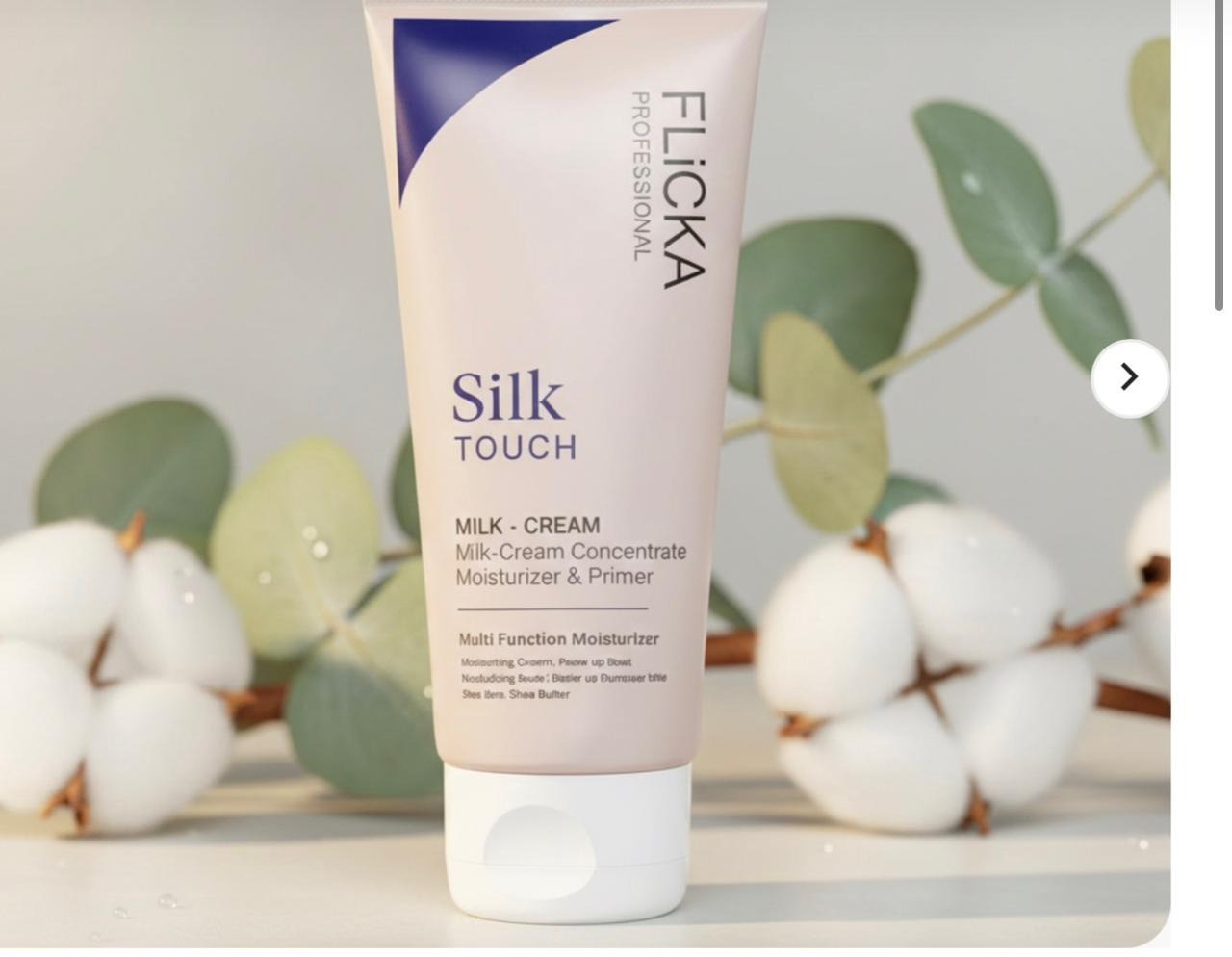 FLiCKA Silk Touch Milk Cream Moisturizer & Primer – 2-in-1 Hydrating Base | Aloe Vera & Shea Butter | Smooth, Long-Lasting Finish - Image 3