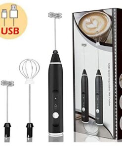 Rechargeable Coffee Beater (Big Box) | 2-in-1 Coffee & Egg Beater | 3-Speed Electric Frother & Mixer