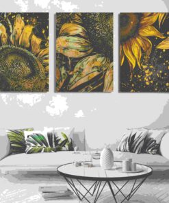 Set of 3 Wall Art Wooden Phototile Frames for Wall Decor