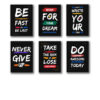 Pack of 6 Motivational sticky wooden frames for wall decore / sticky phototiles - Image 2