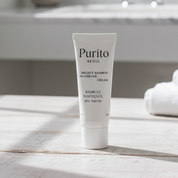 Purito Mighty Bamboo Panthenol Cream 100ml – Deep Hydration, Skin Barrier Repair & Soothing Moisturizer - Image 3