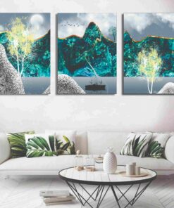 Set of 3 Wall Art Wooden Phototile Frames for Wall Decor