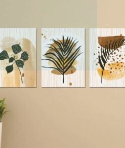 Set Of 3 Wall Art Wooden Phototile Frames For Wall Decor Providing Elegant Design Home Decoration Support