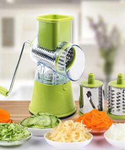 Manual 3?in?1 Vegetable Cutter & Drum Grater | Round Slicer | Multifunctional Kitchen Gadget