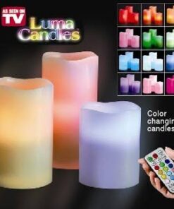 3 Magic Colour Changing Candles And 1 Remote Control In 1 Box (Random Colour)