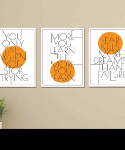 Set of 3 Wall Art Wooden Phototile Frames for Wall Decor
