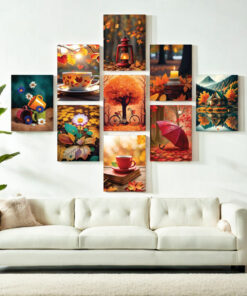 9 pcs universe unique Combo Wallart set for Home Decoration