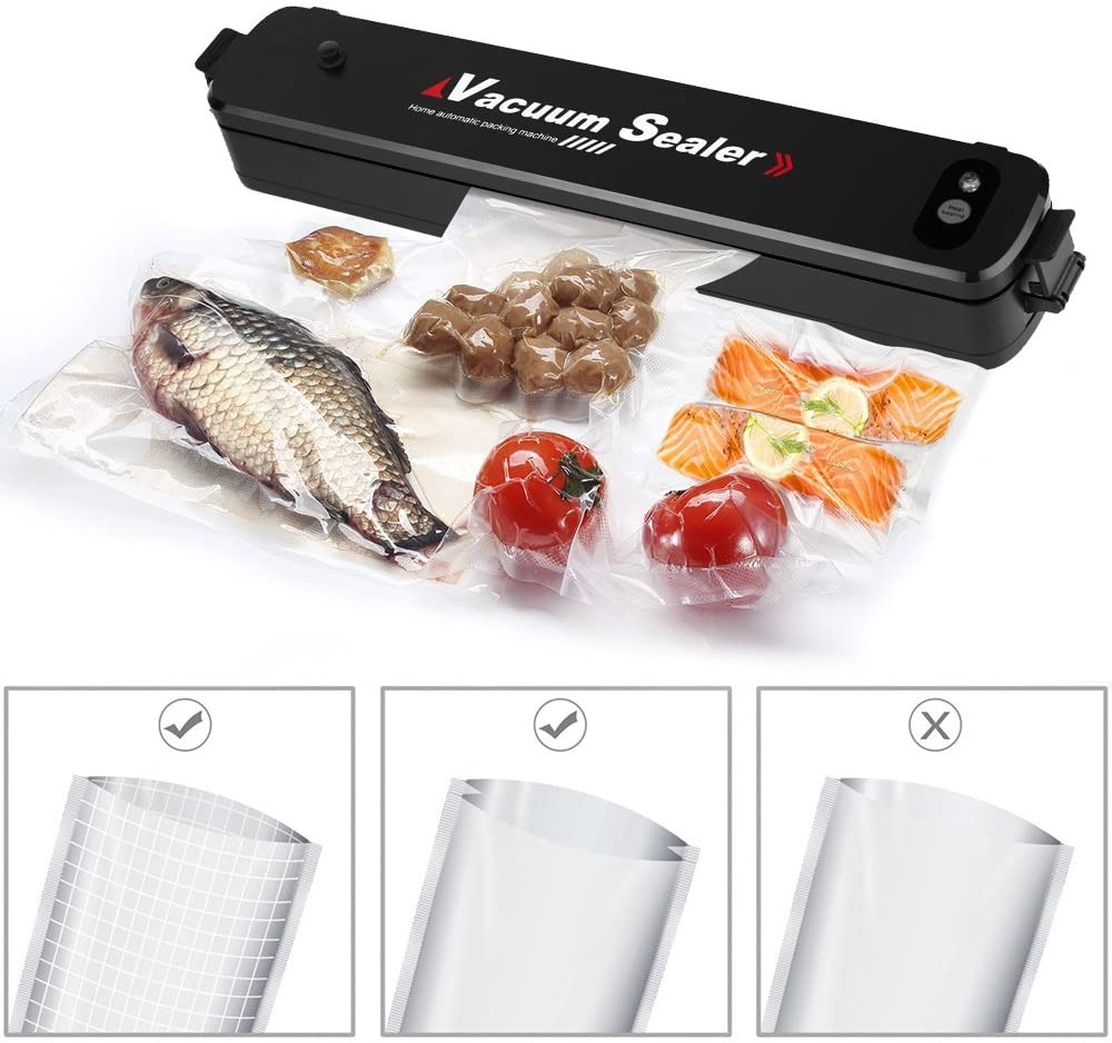 Vacuum Sealer Hand Machine ZKFK-001 | Automatic Food Sealer with 5 Vacuum Bags for Fresh Food Storage & Kitchen Organization - Image 3