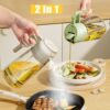 2-in-1 Oil Sprayer Bottle – Smart Kitchen Essential for Cooking & BBQ | 400 ML - Image 3