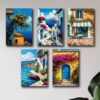 Set of 5 Premium Wall Art Photo Tiles – Modern Home Decor Sets 8x11