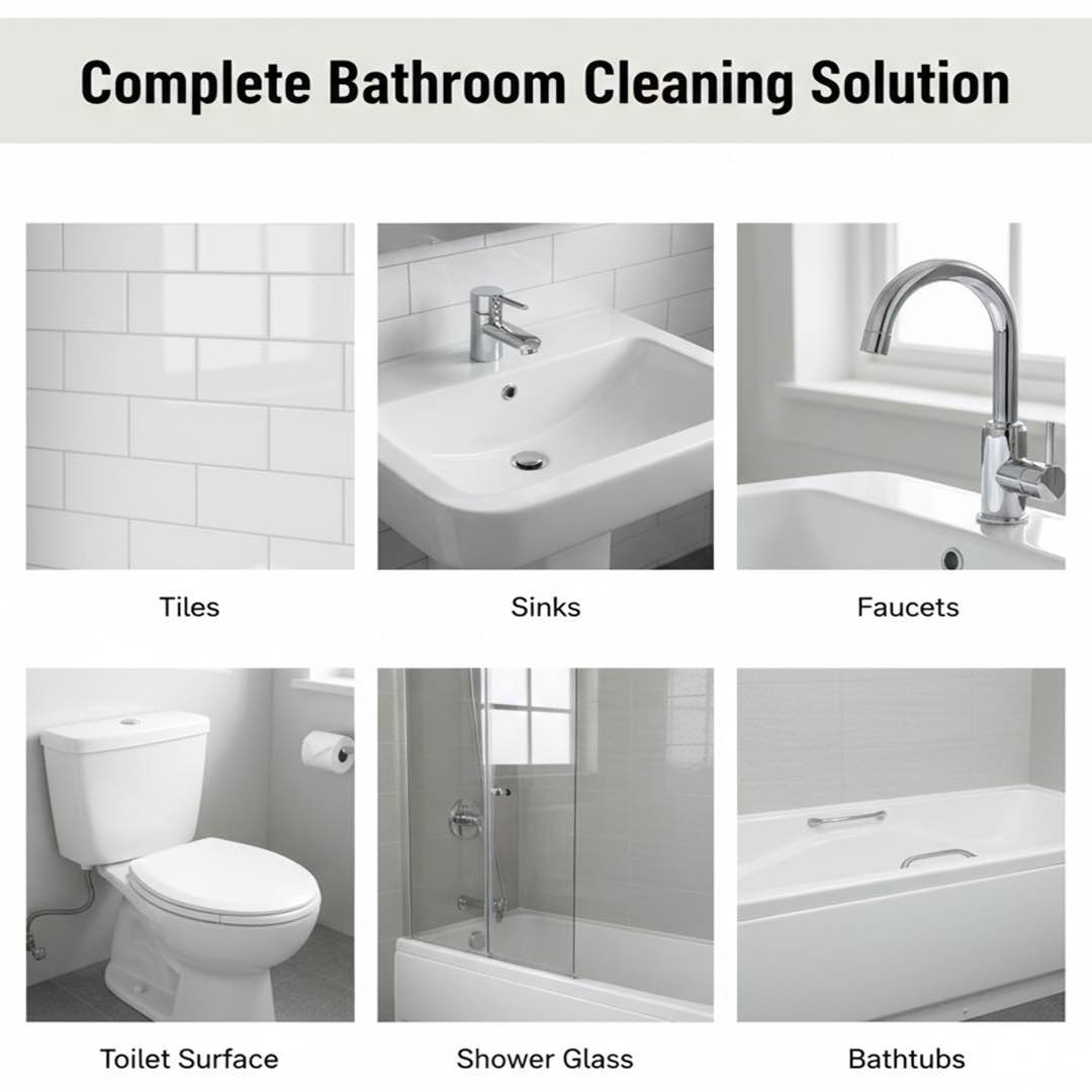 Three Guys Bathroom Cleaner 250ml Powerful Germ Killing Soap Scum Remover With Streak Free Shine - Image 4