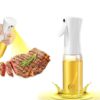 4Pcs Oil And Spice Countertop Set Daisy Glass Seasoning Organizer With 3 Jars 180ml And 1 Oil Bottle 245ml