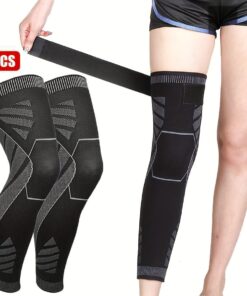 1 Pair - Knee Compression Support Sleeve Elastic Knee Brace For Pain Relief Sports Protection And Joint Stability (Random Color)
