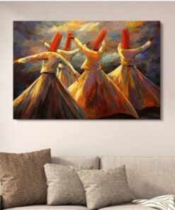 Whirling Dervish Landscape Canvas Art With Double Tape | 12x16 Inches