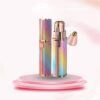 Flawless 2 In 1 Eyebrow Trimmer Multi Attractive Color With USB Charging Cable And Cleaning Brush