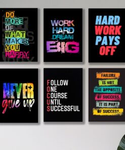 Set of 6 Premium Wall Art Photo Tiles – Modern Home Decor Sets 8x11