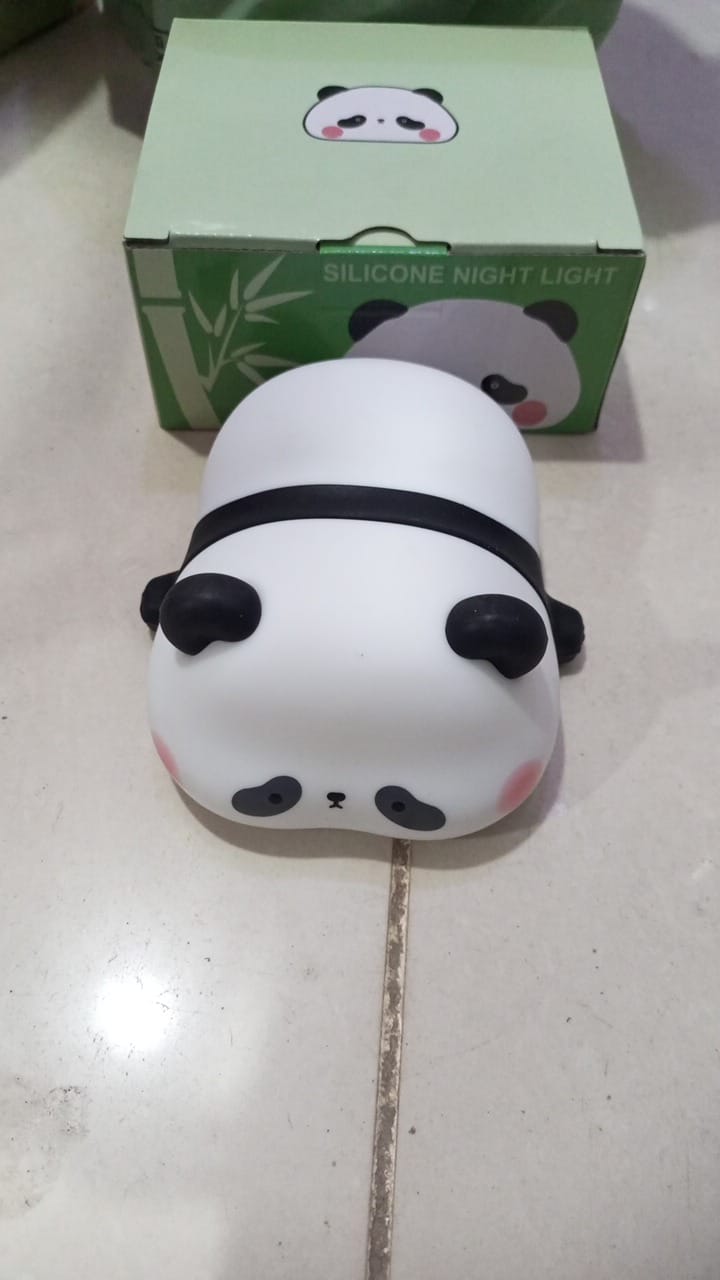 Cute Panda Silicone Night Light – Soft Touch LED Lamp for Kids Bedroom - Image 3