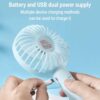 Eternal Classic Portable USB Mini Fan Air Cooler Rechargeable Handheld Bladeless Fan | Multiple Colours - Image 4